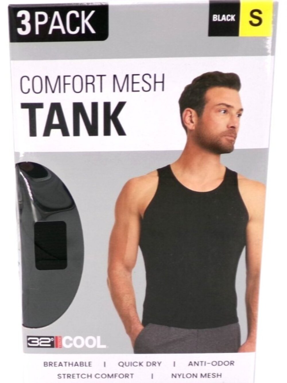 Tank Top Shirt 32 Degrees Cool men's Comfort mesh 3 pack black ( Price Firm)